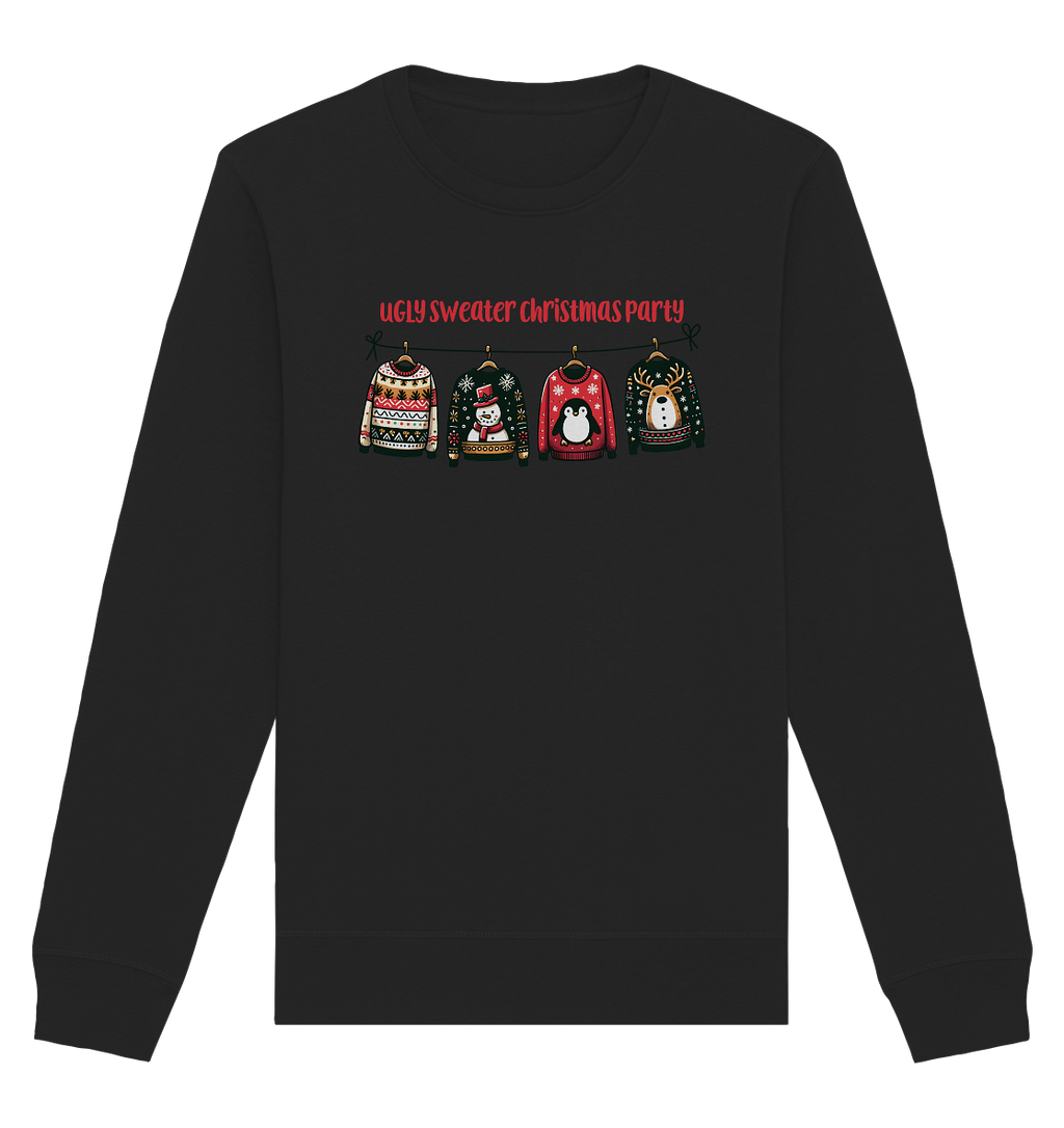 Ugly Sweater Christmas Party - Organic Basic Unisex Sweatshirt