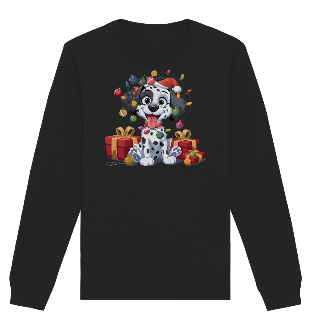 Ugly Christmas Weihnachten Dalmatiner - Organic Basic Unisex Sweatshirt