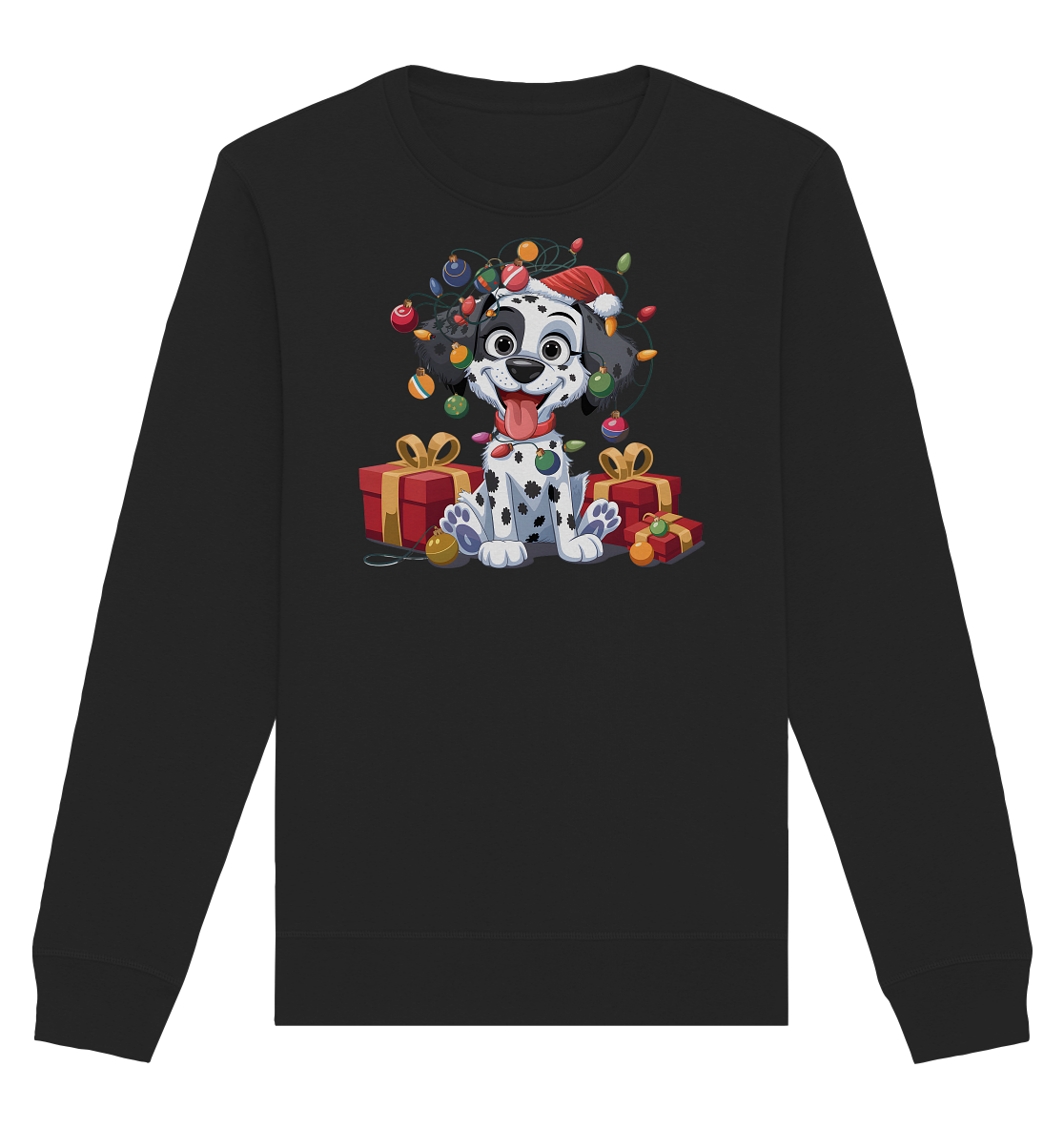 Ugly Christmas Weihnachten Dalmatiner - Organic Basic Unisex Sweatshirt