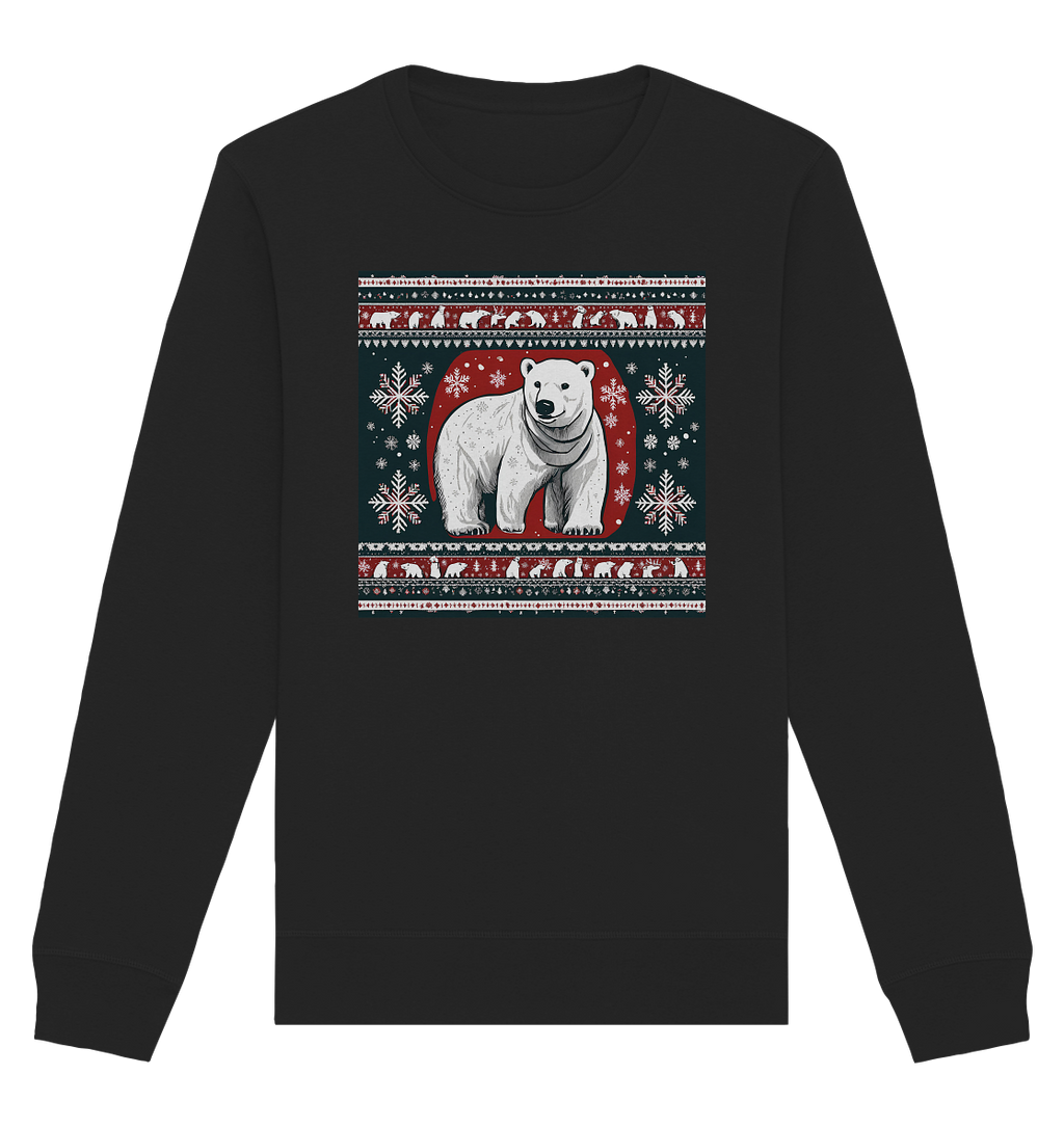Ugly Christmas Weihnachten Eisbär - Organic Basic Unisex Sweatshirt