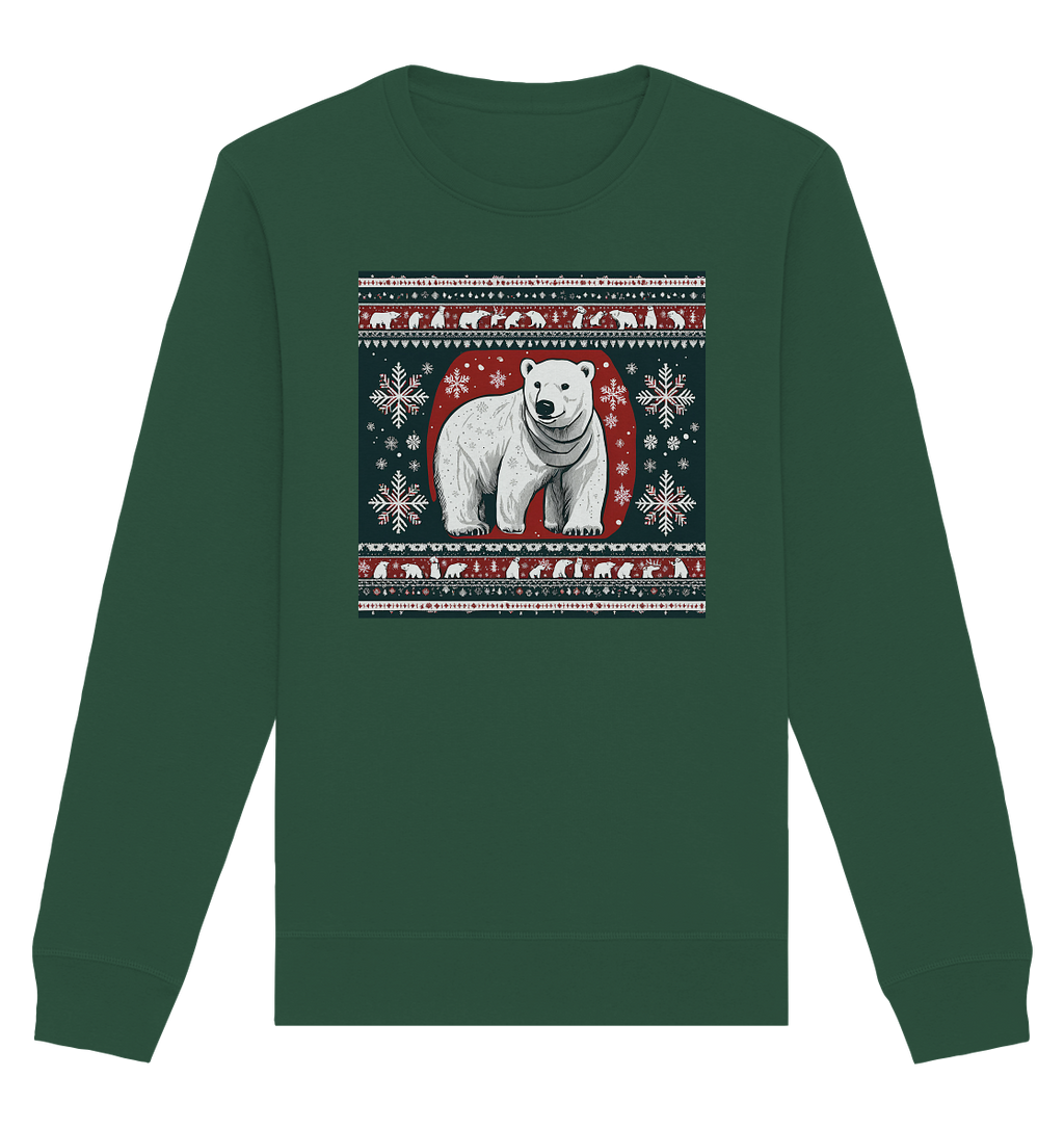 Ugly Christmas Weihnachten Eisbär - Organic Basic Unisex Sweatshirt
