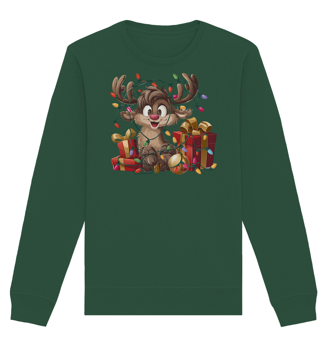 Ugly Christmas Weihnachten  Rudolph - Organic Basic Unisex Sweatshirt
