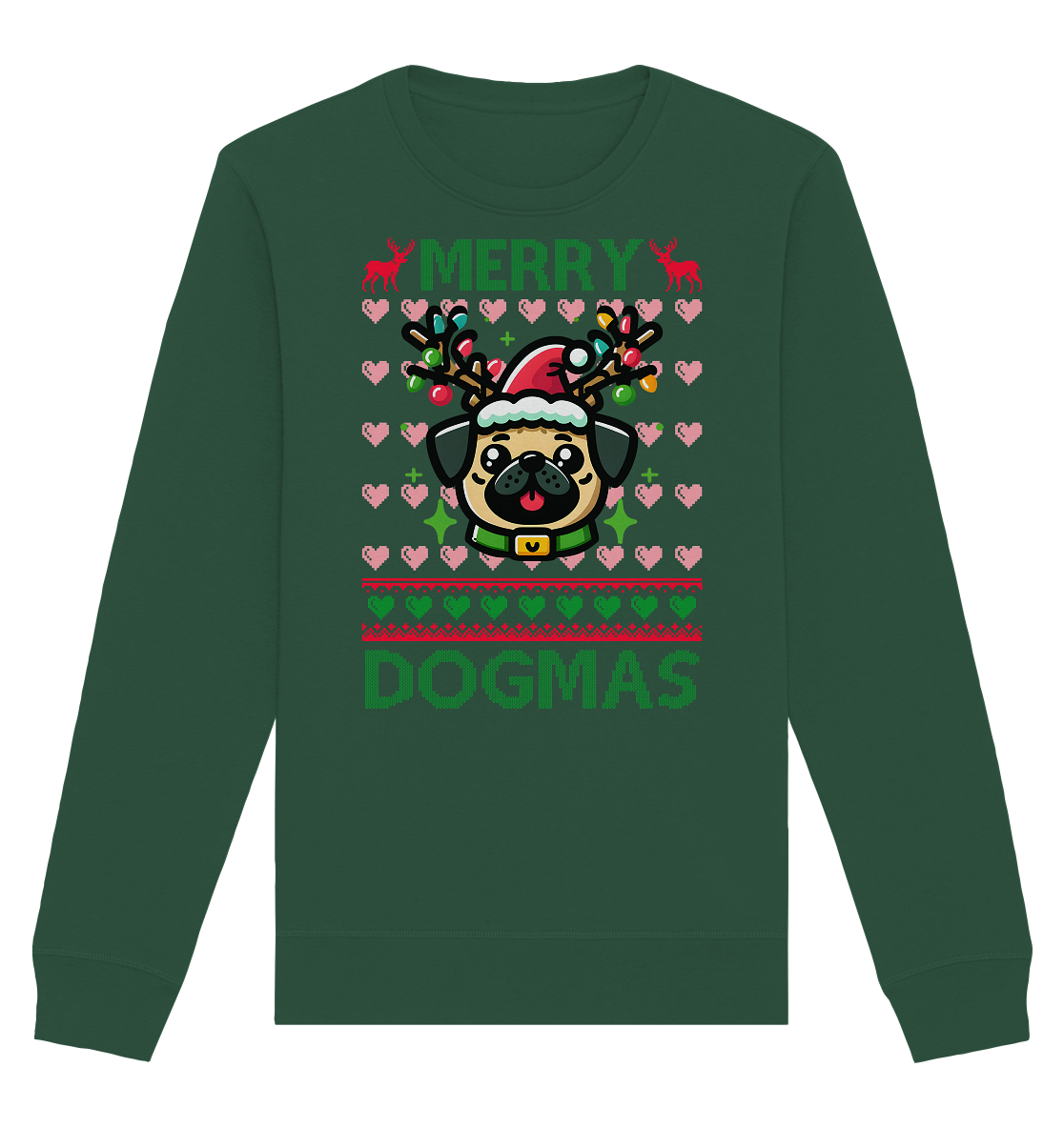 Ugly Christmas Merry Dogmas - Organic Basic Unisex Sweatshirt