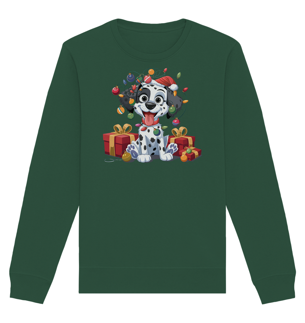 Ugly Christmas Weihnachten Dalmatiner - Organic Basic Unisex Sweatshirt