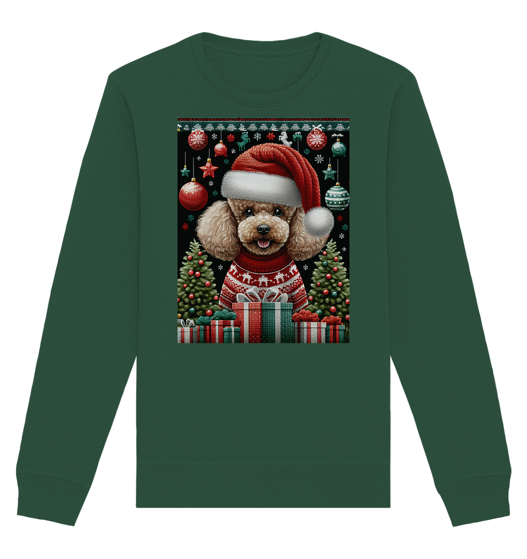 Ugly Christmas Weihnachten Pudel - Organic Basic Unisex Sweatshirt