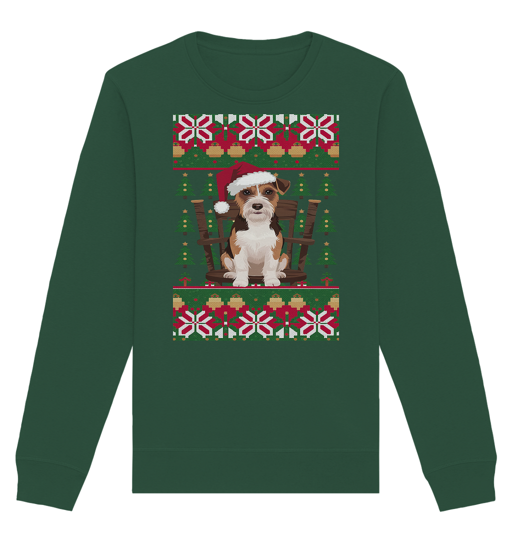 Ugly Christmas Weihnachten Terrier - Organic Basic Unisex Sweatshirt