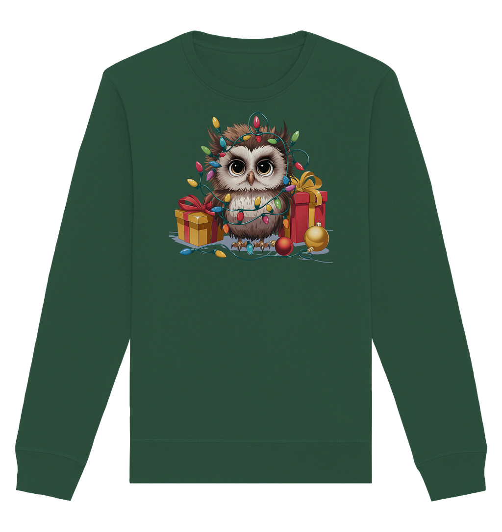 Ugly Christmas Weihnachten Eule - Organic Basic Unisex Sweatshirt