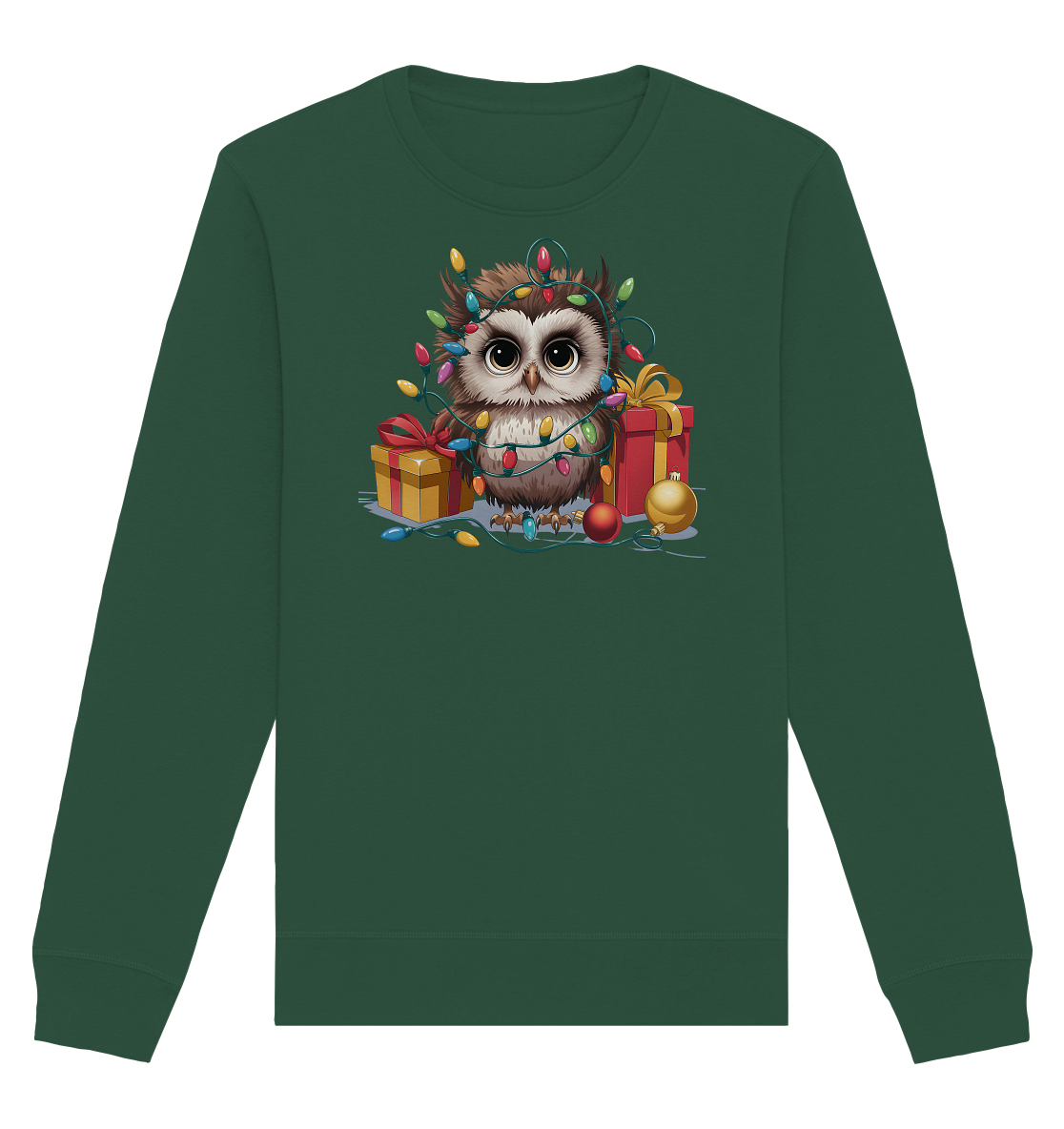 Ugly Christmas Weihnachten Eule - Organic Basic Unisex Sweatshirt