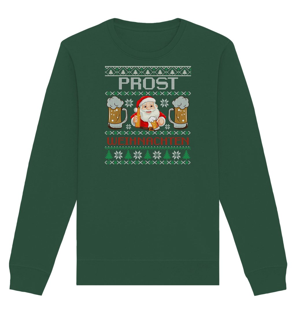 Ugly Christmas Weihnachten Prost Weihnachten - Organic Basic Unisex Sweatshirt