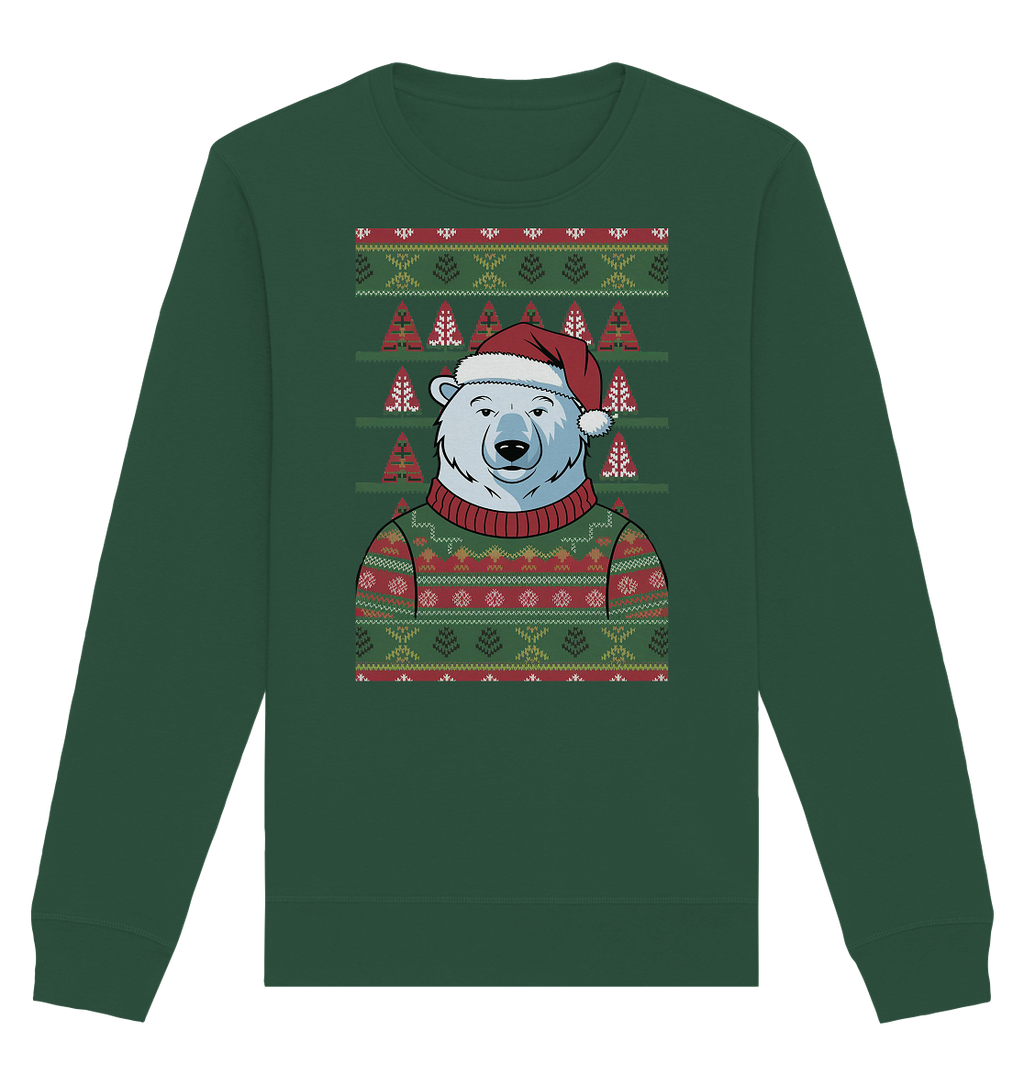Ugly Christmas Weihnachten Eisbear - Organic Basic Unisex Sweatshirt