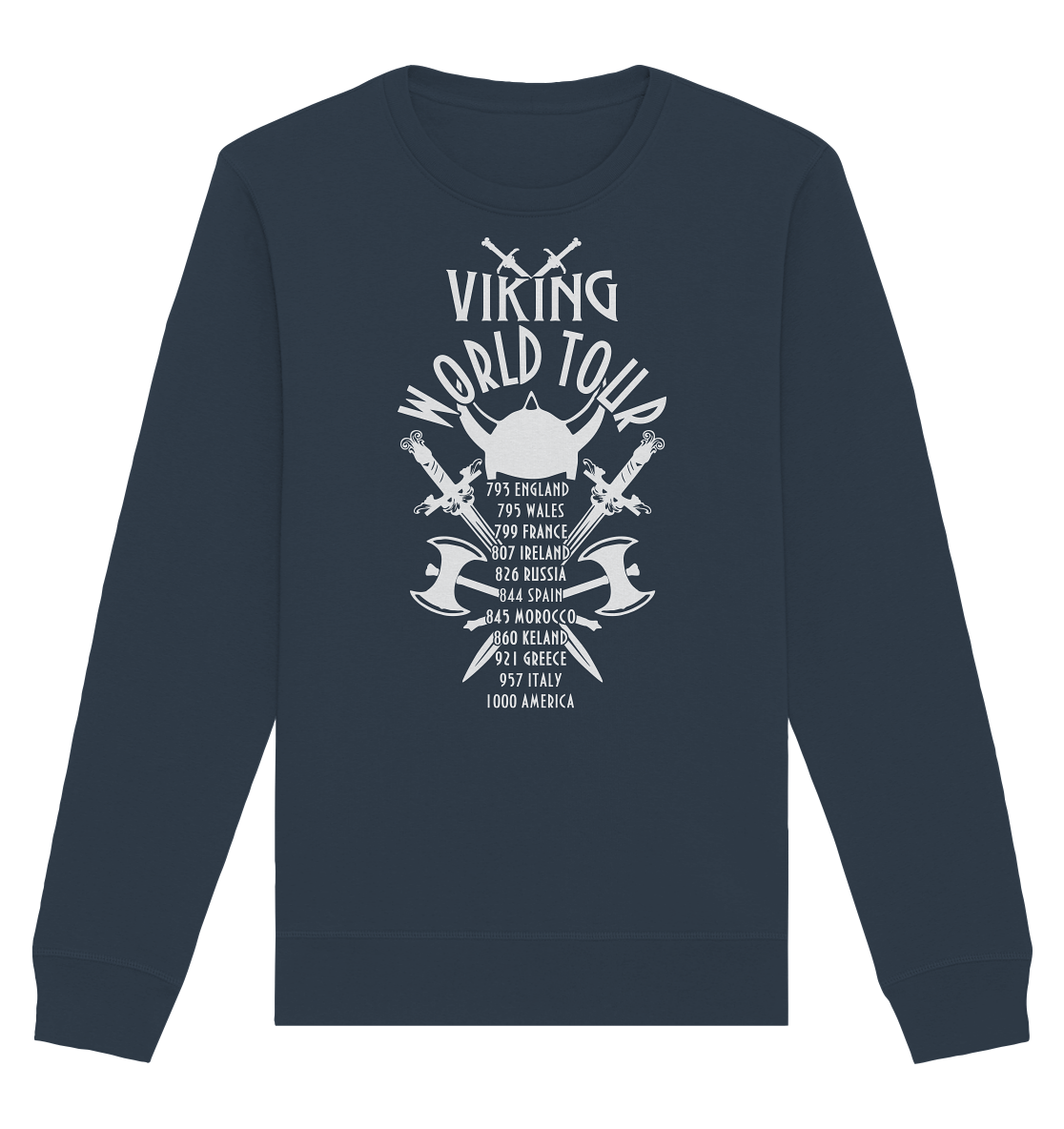 Viking World Tour Fun - Organic Basic Unisex Sweatshirt