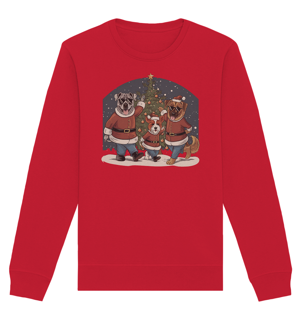 Ugly Christmas Weihnachts Hunde  - Organic Basic Unisex Sweatshirt