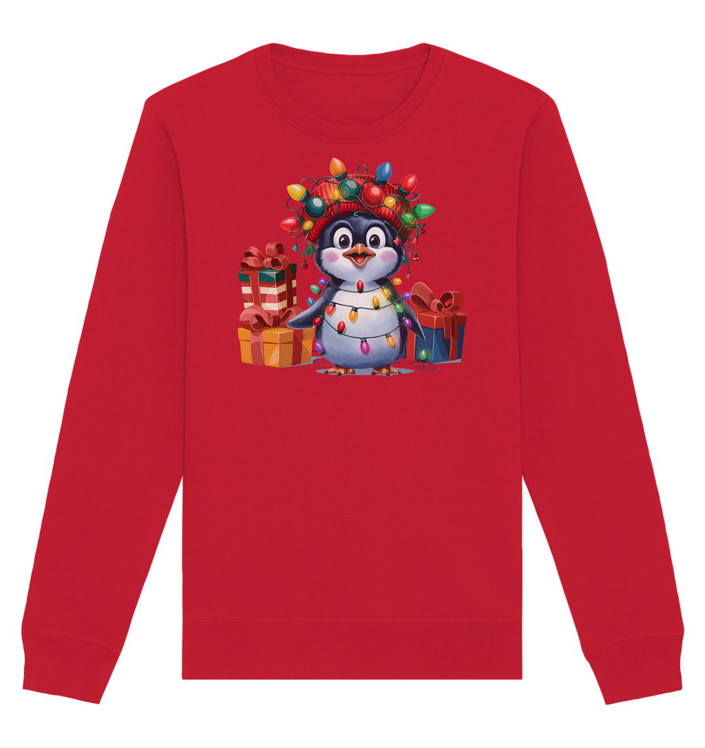 Ugly Christmas Weihnachten Penguin - Organic Basic Unisex Sweatshirt