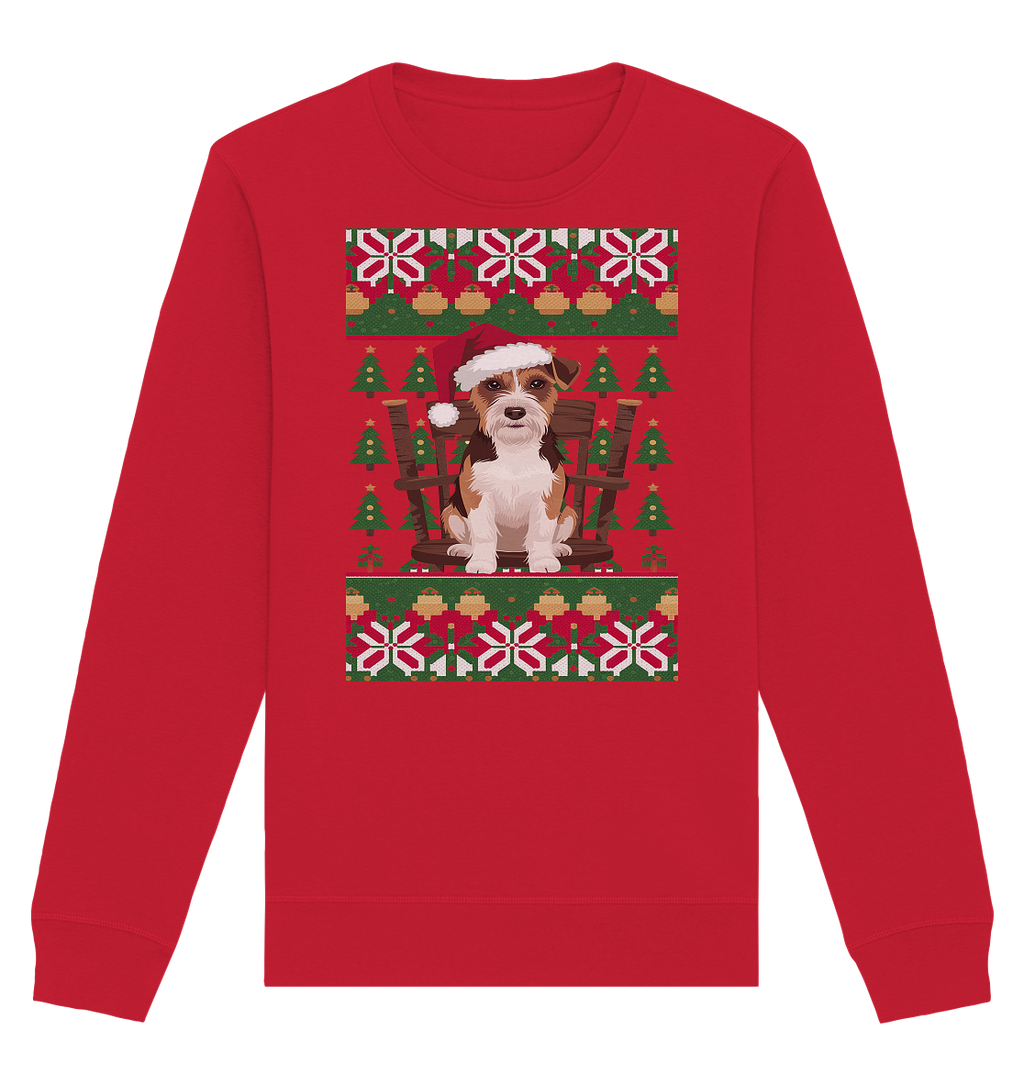 Ugly Christmas Weihnachten Terrier - Organic Basic Unisex Sweatshirt