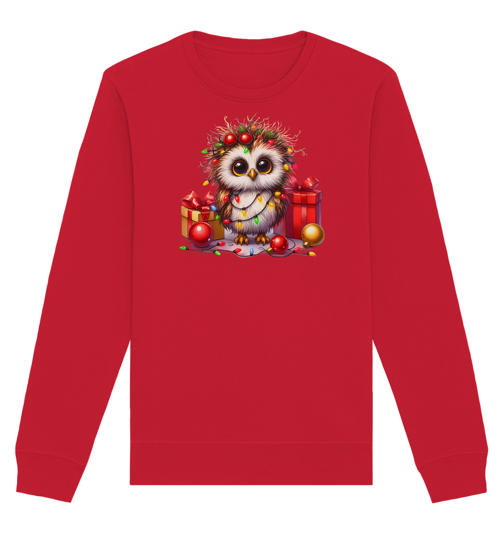 Ugly Christmas Weihnachten Eule - Organic Basic Unisex Sweatshirt
