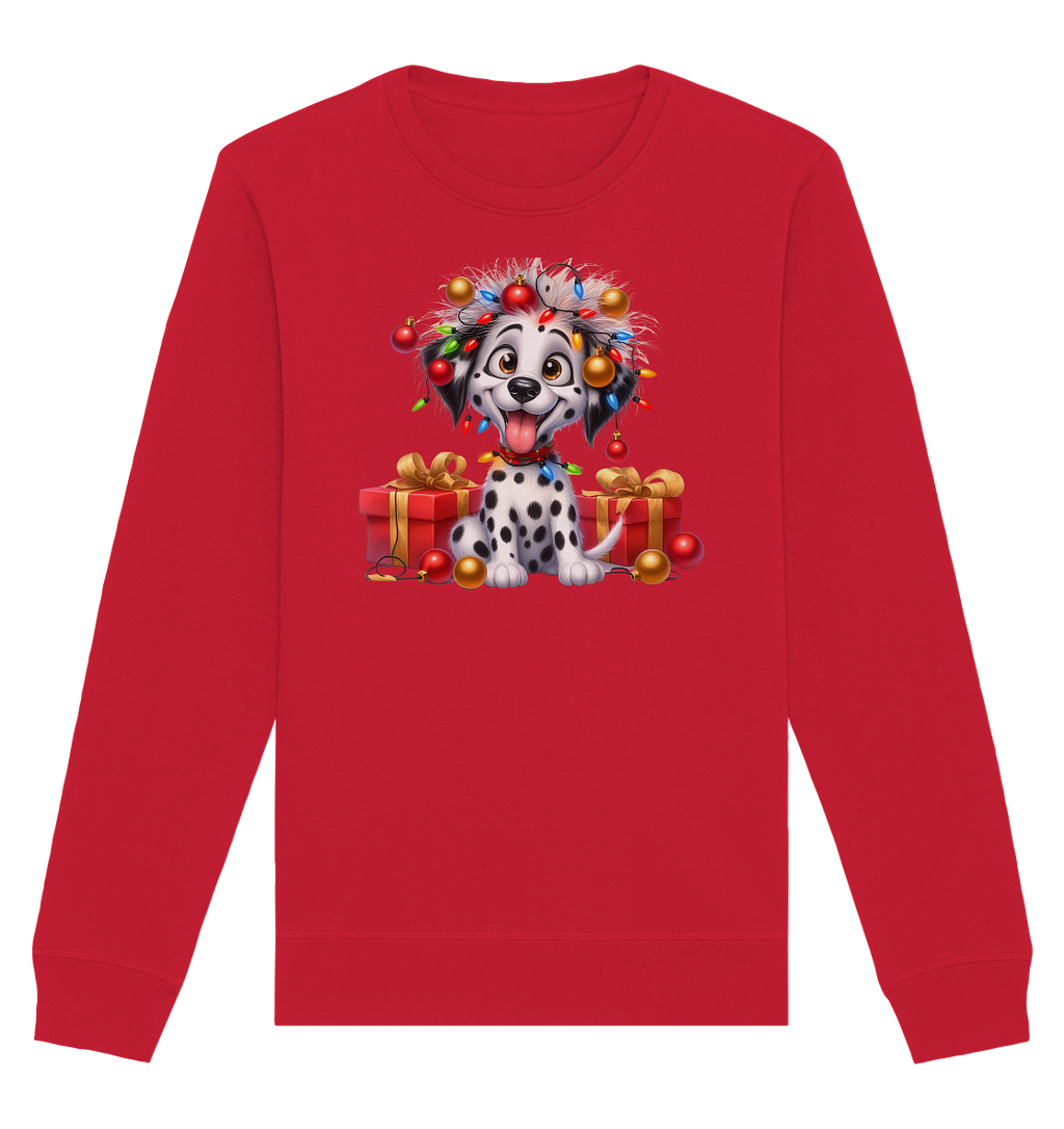 Ugly Christmas Weihnachten Dalmatiner - Organic Basic Unisex Sweatshirt