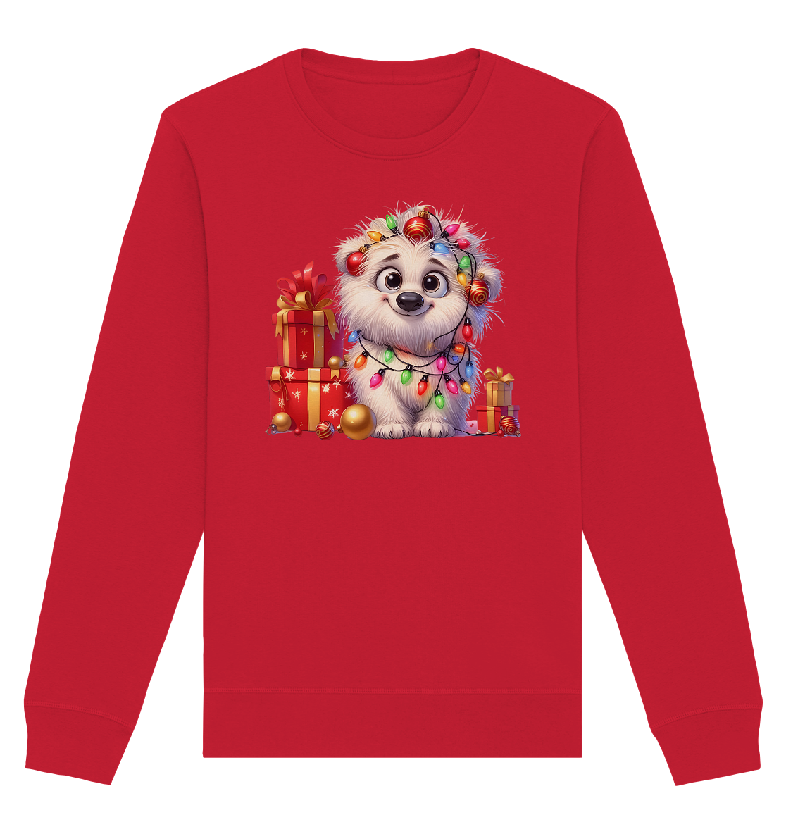Ugly Christmas Weihnachten Malteser Hund - Organic Basic Unisex Sweatshirt