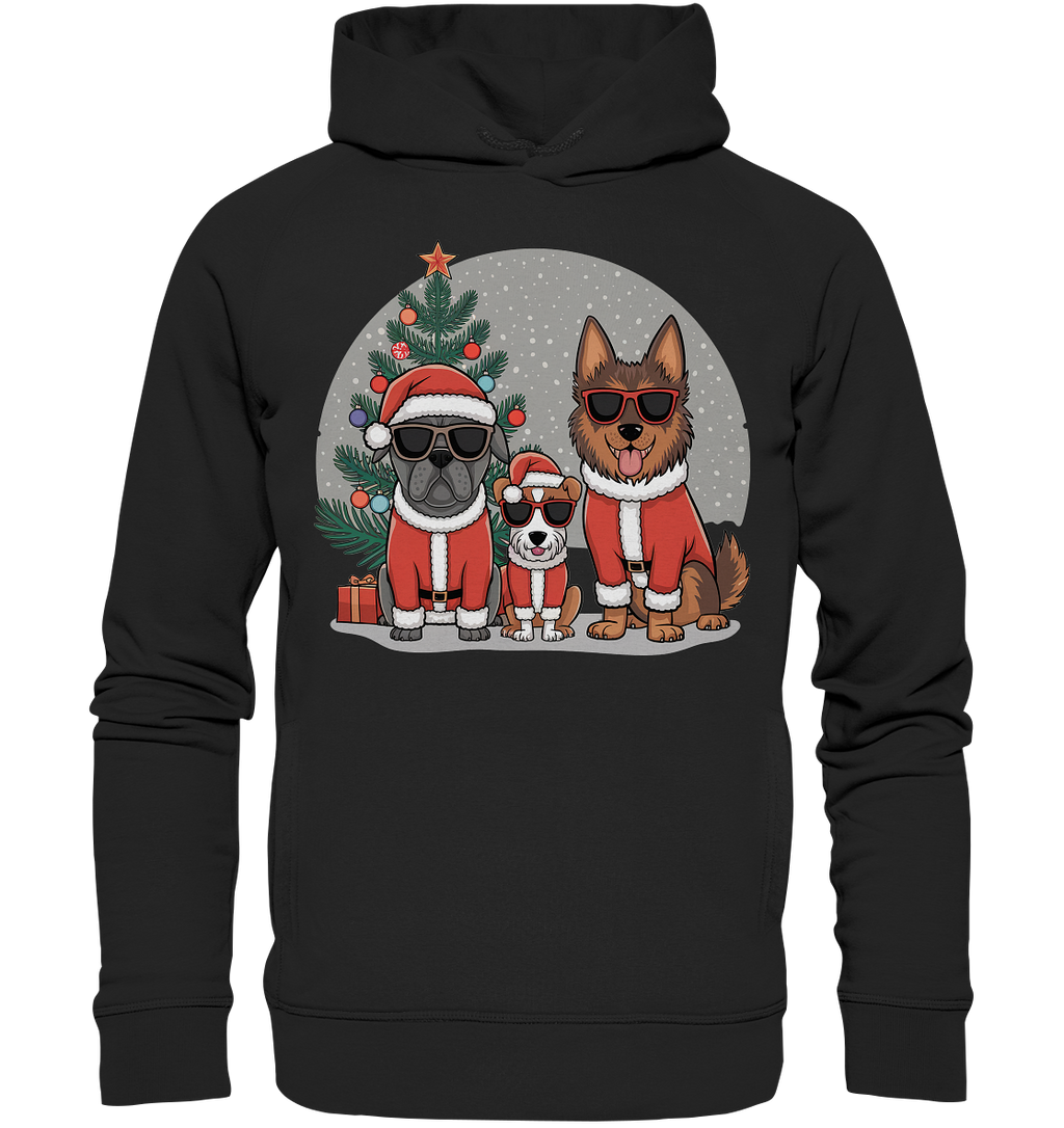 Ugly Christmas Weihnachts Hunde  - Organic Fashion Hoodie