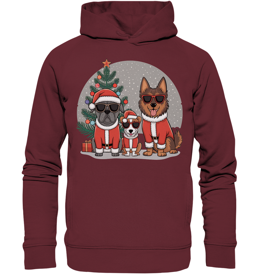 Ugly Christmas Weihnachts Hunde  - Organic Fashion Hoodie