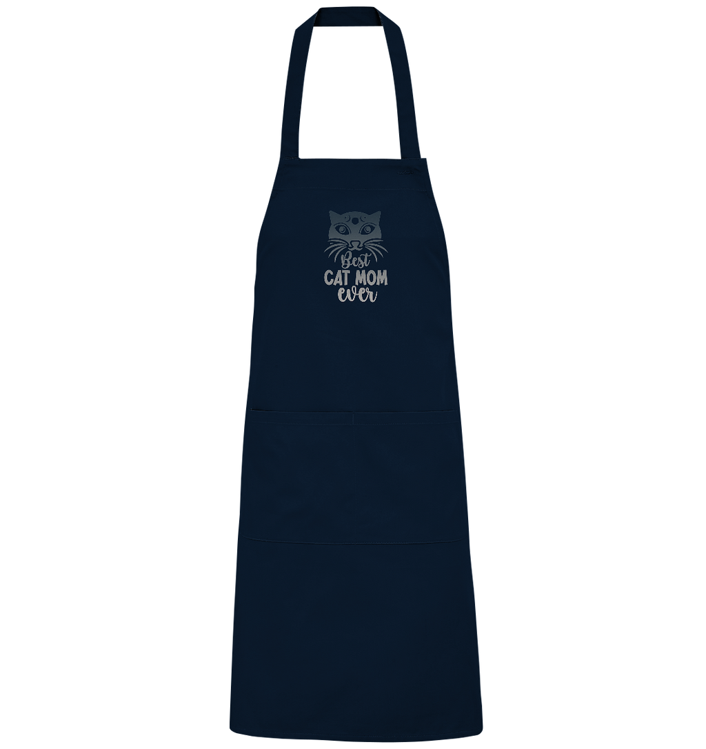 Best Cat Mum ever personalisierbar - Organic Grillschürze
