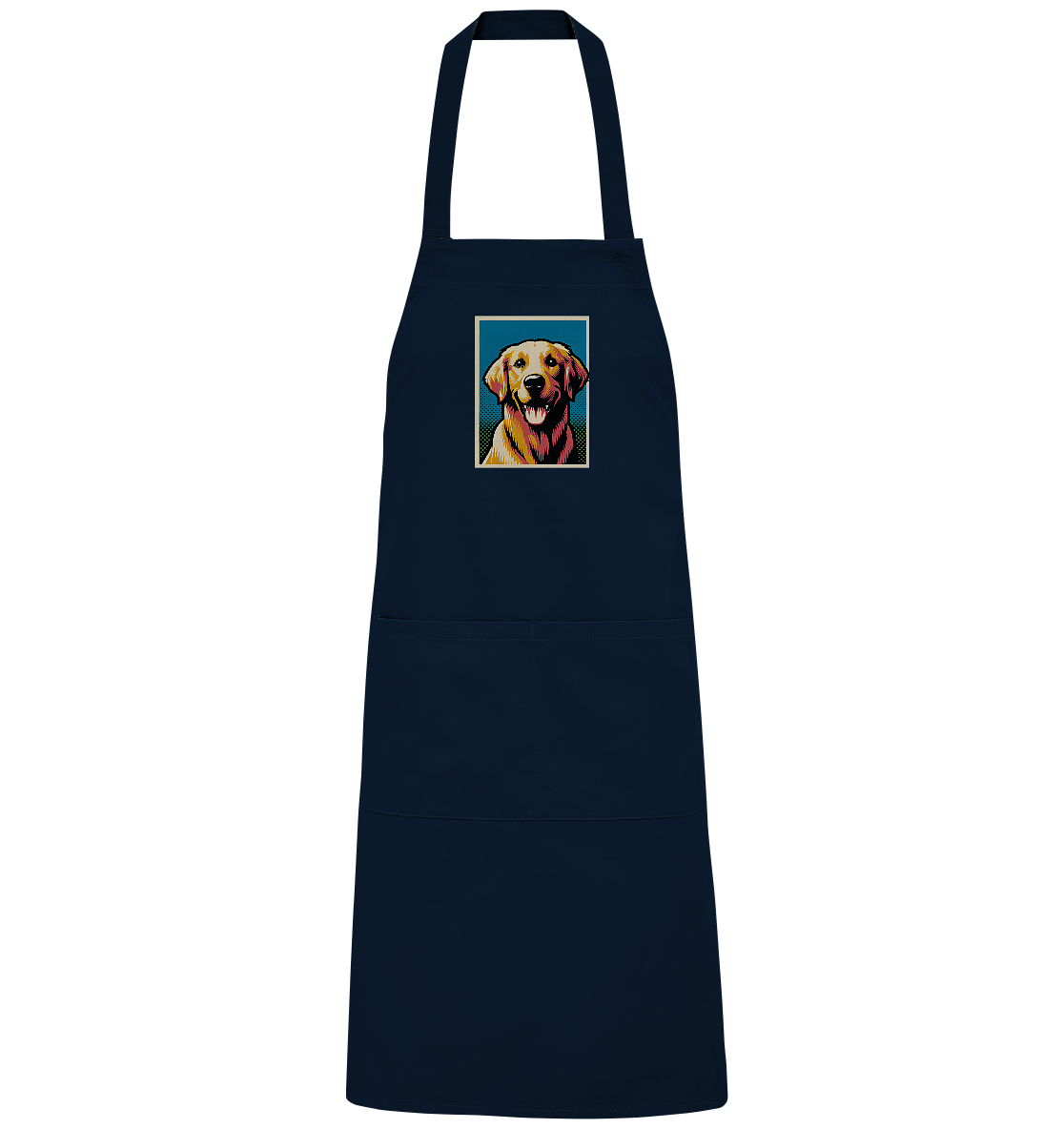 Golden Retriever Pop Art - personalisierbar - Organic Grillschürze