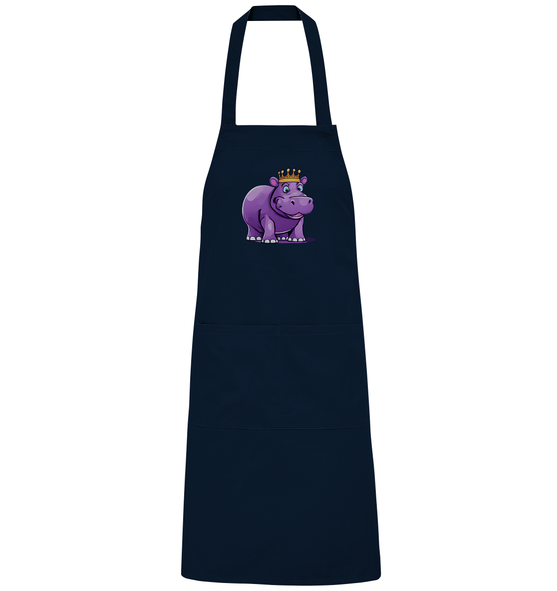 Hippo Queen Cute - personalisierbar - Organic Grillschürze