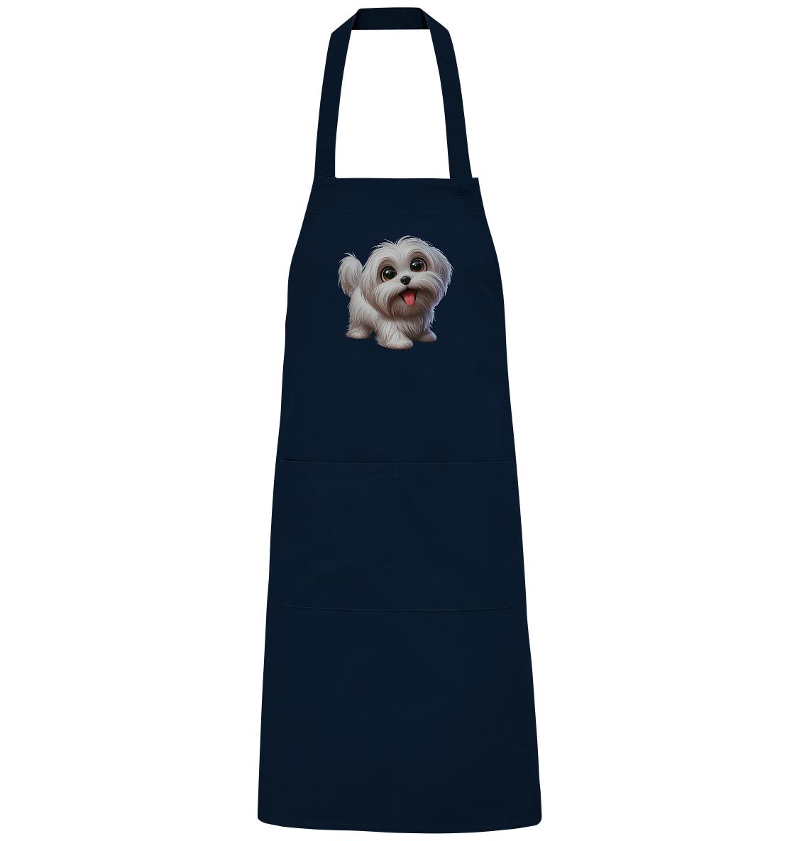 Malteser Hund Cartoon - personalisierbar - Organic Grillschürze