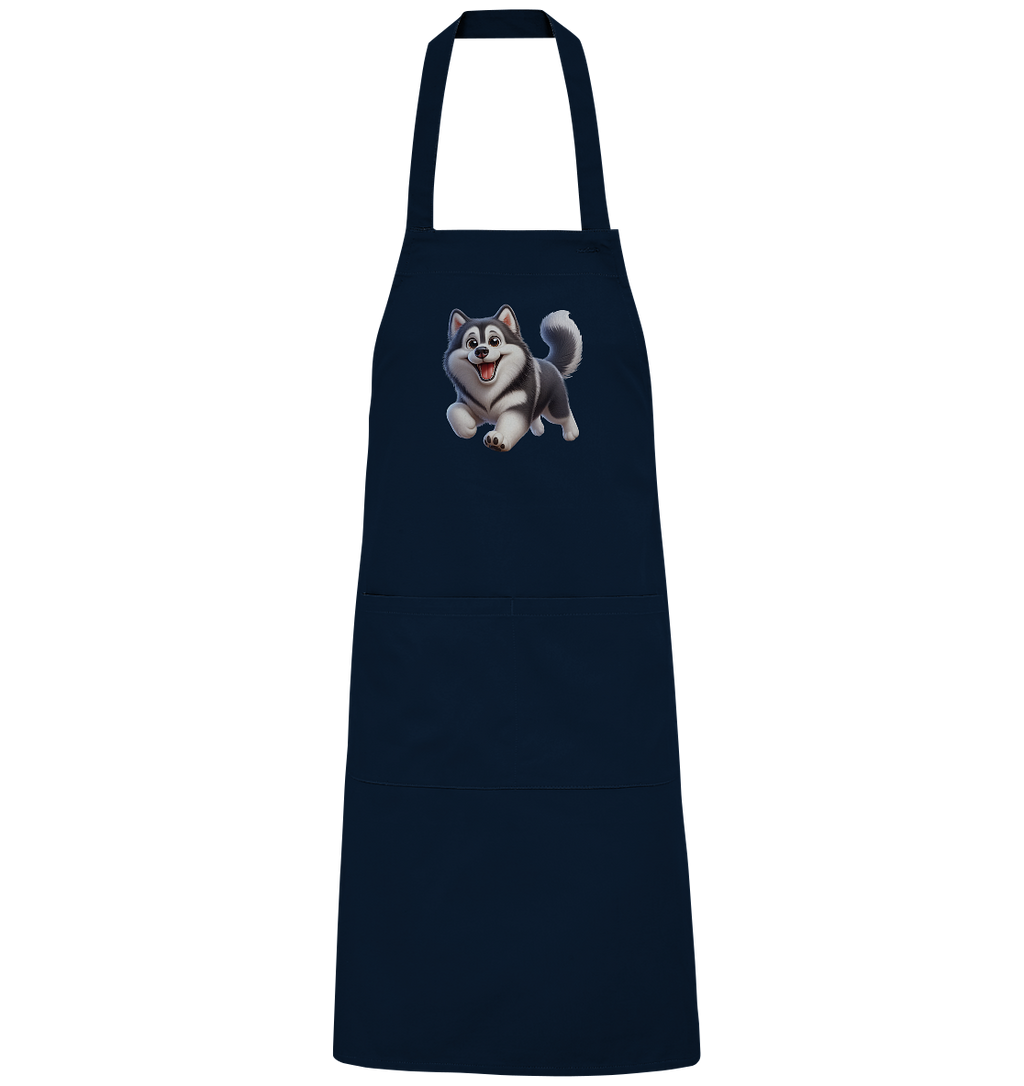 Husky Comic - personalisierbar - Organic Grillschürze