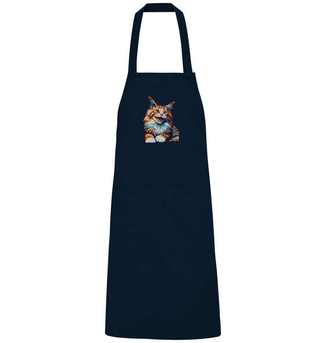 Maine Coon Katze Pop Art - personalisierbar - Organic Grillschürze