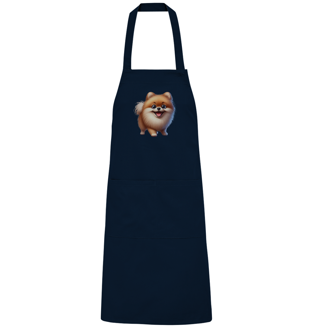 Pomeranien Cartoon - personalisierbar - Organic Grillschürze
