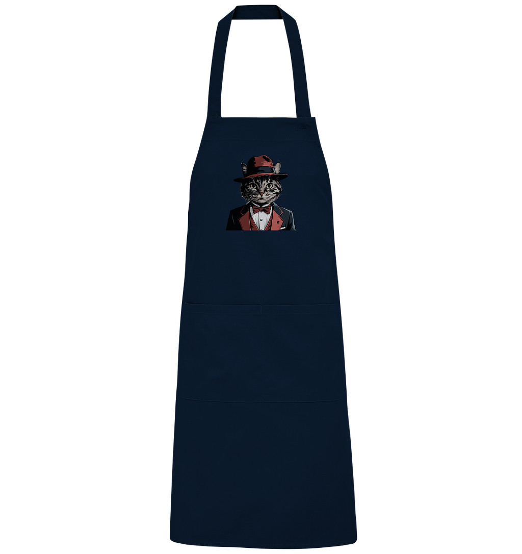 Godfather Catmother Katze Mafia - personalisierbar  - Organic Grillschürze