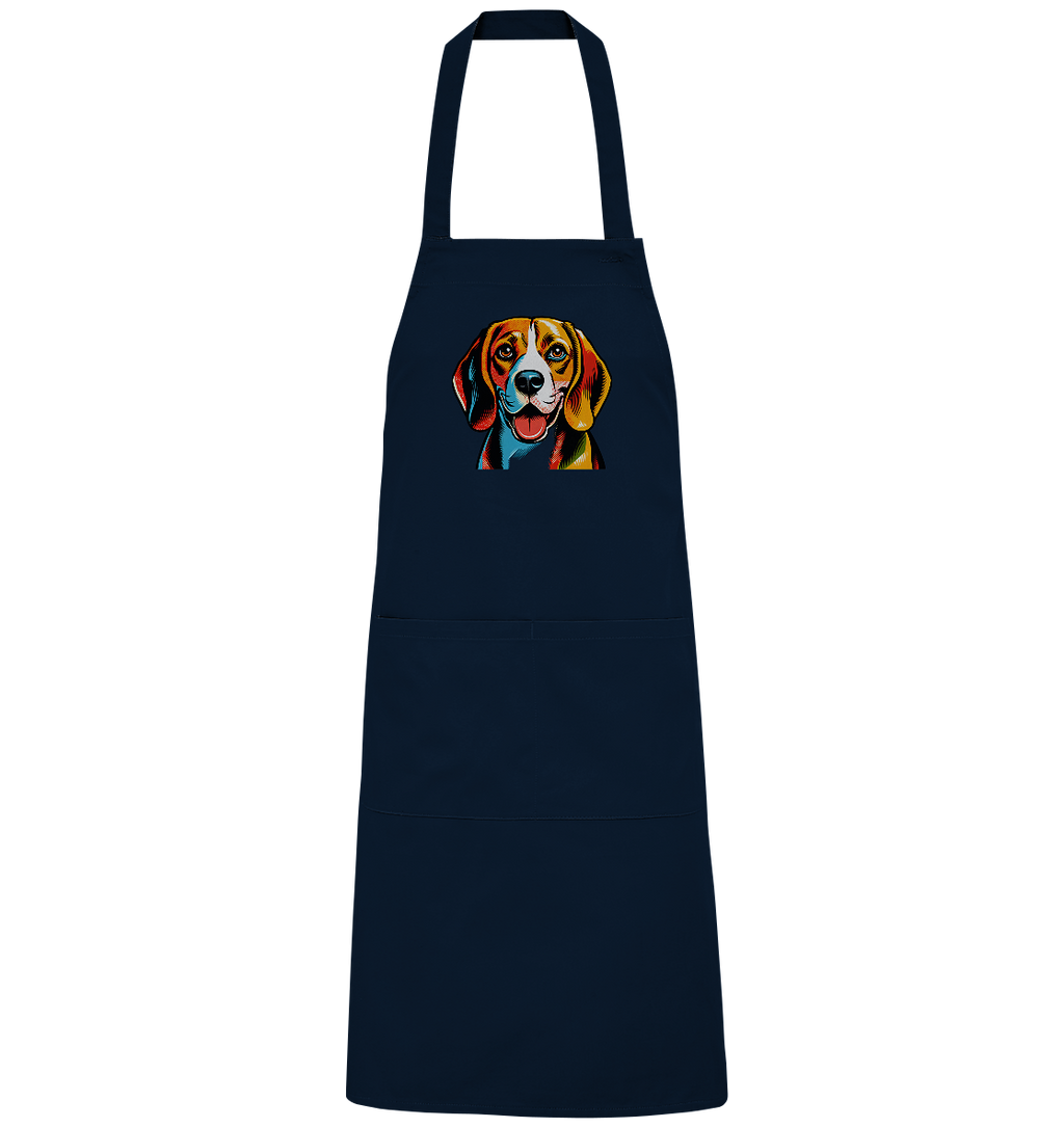Beagle Pop Art - Personalisierbar - Organic Grillschürze