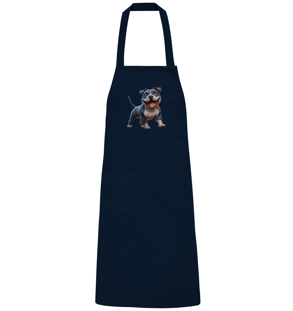 Pittbull Cartoon Hund personalisierbar - Organic Grillschürze