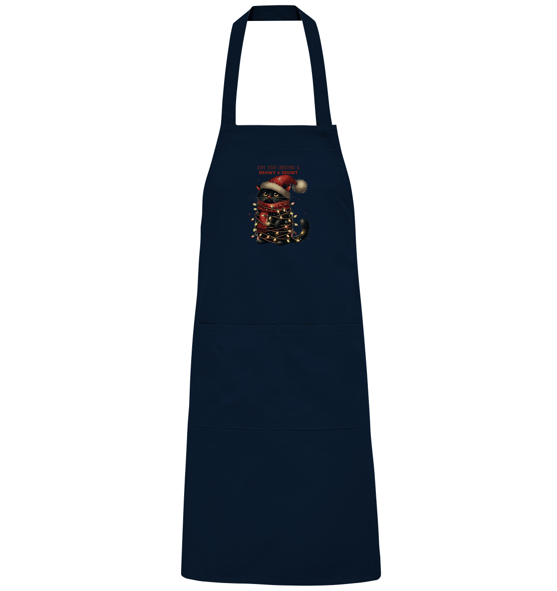 Weihnachts Katze Christmas is Moewy - Organic Grillschürze