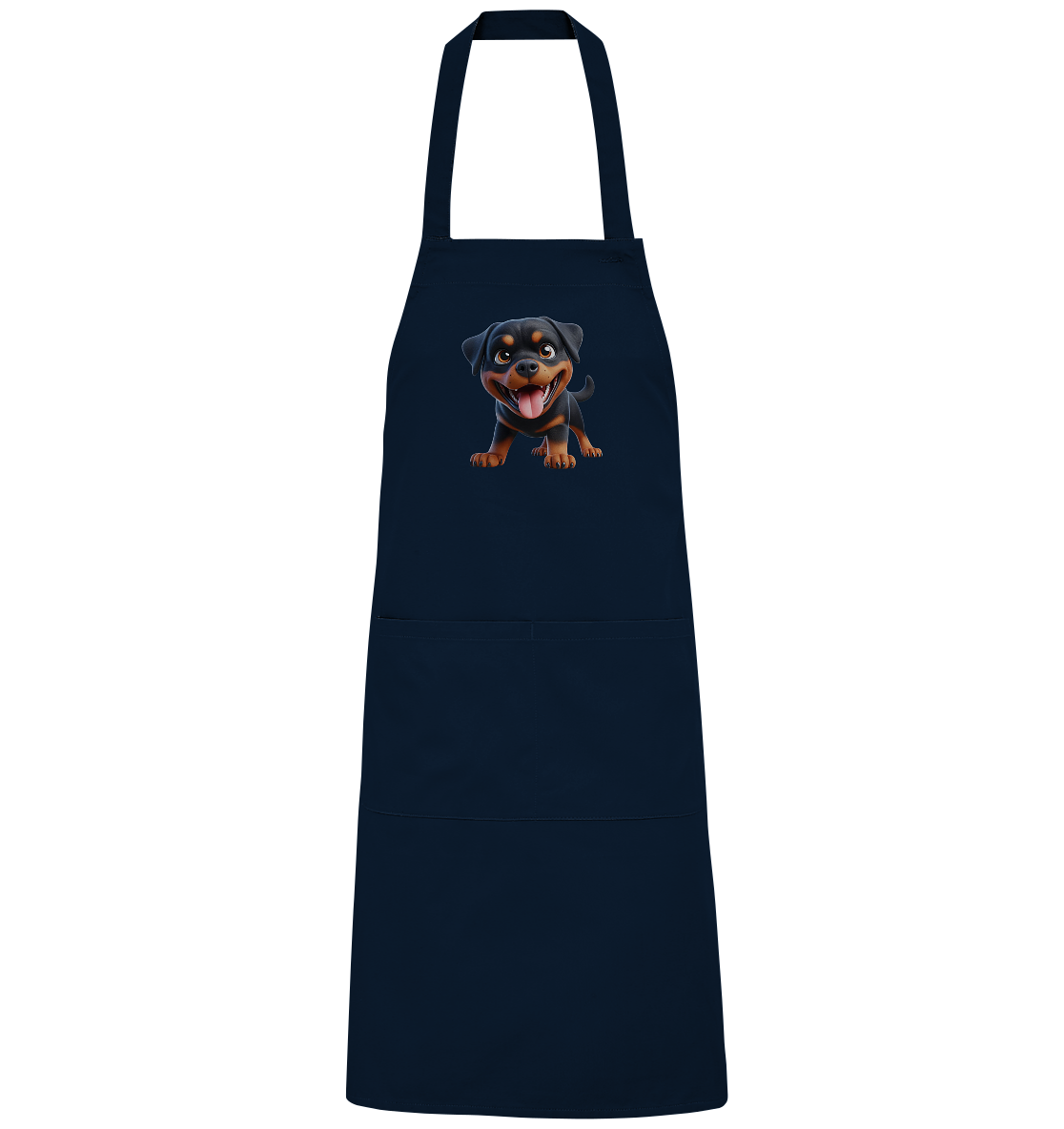 Rottweiler Cartoon Hund - personalisierbar - Organic Grillschürze