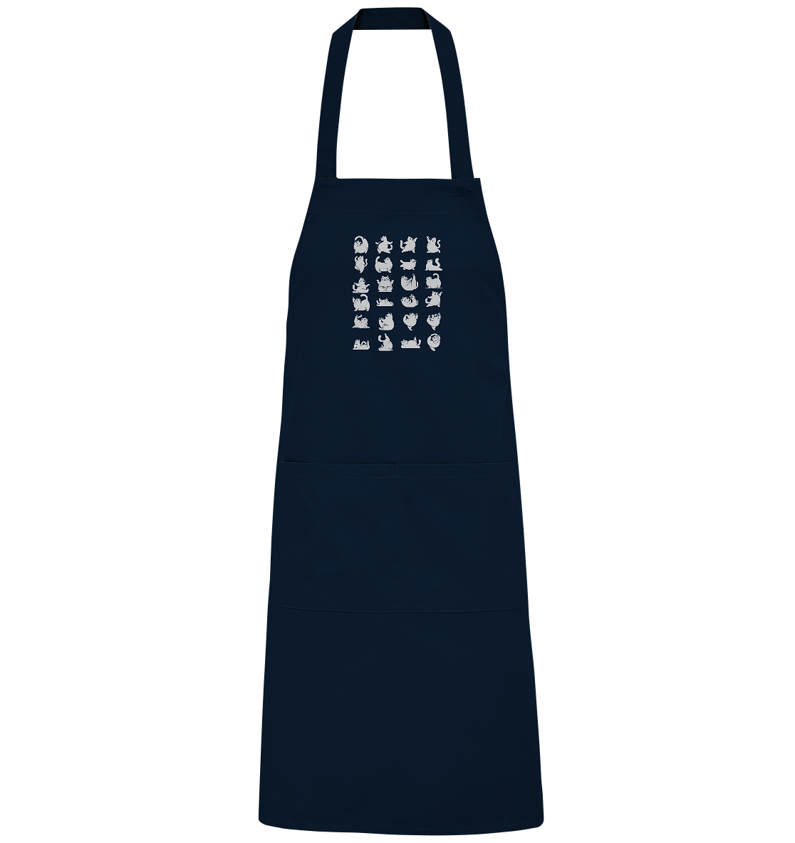 Katzen Yoga / Cat Yoga Fun - personalisierbar - Organic Grillschürze