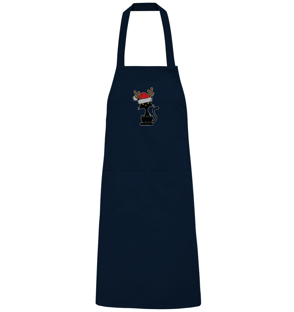 Grumpy Weihnachts Katze Cartoon - Organic Grillschürze