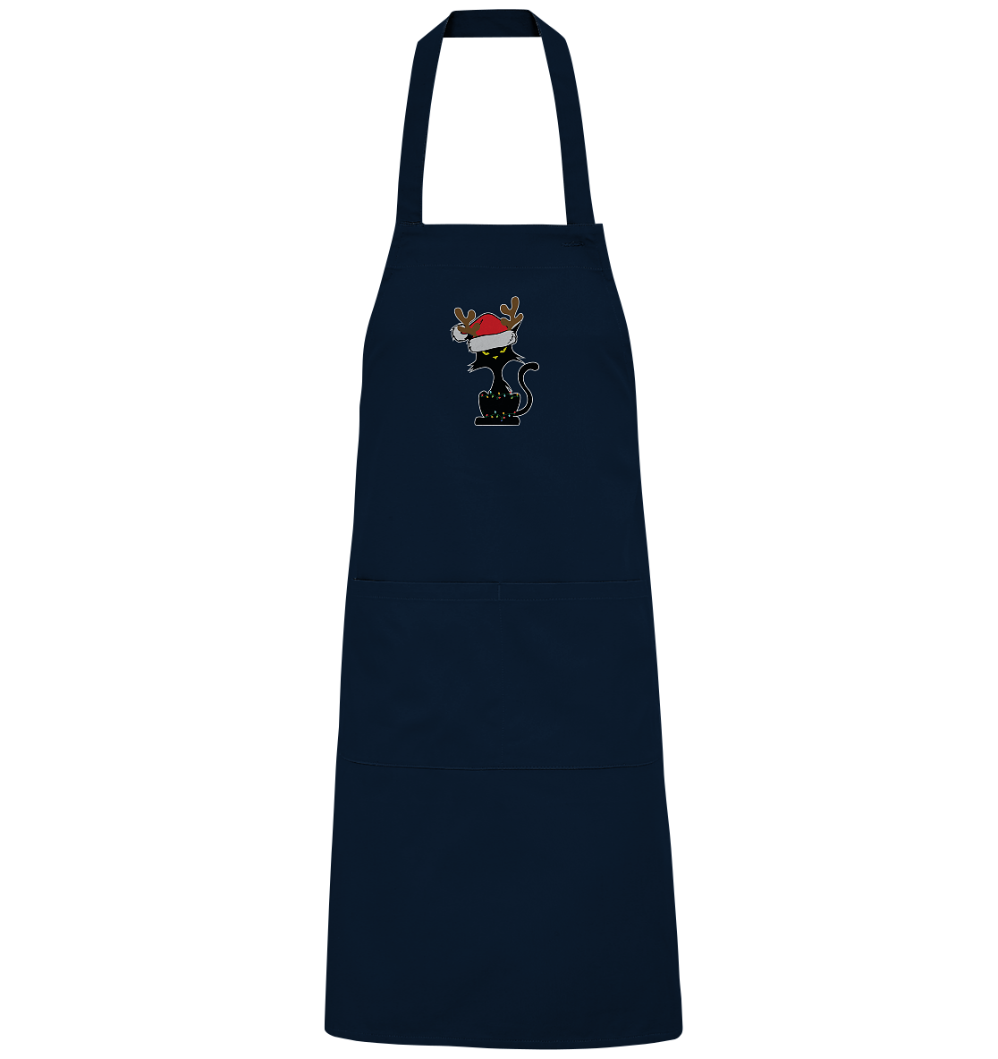 Grumpy Weihnachts Katze Cartoon - Organic Grillschürze