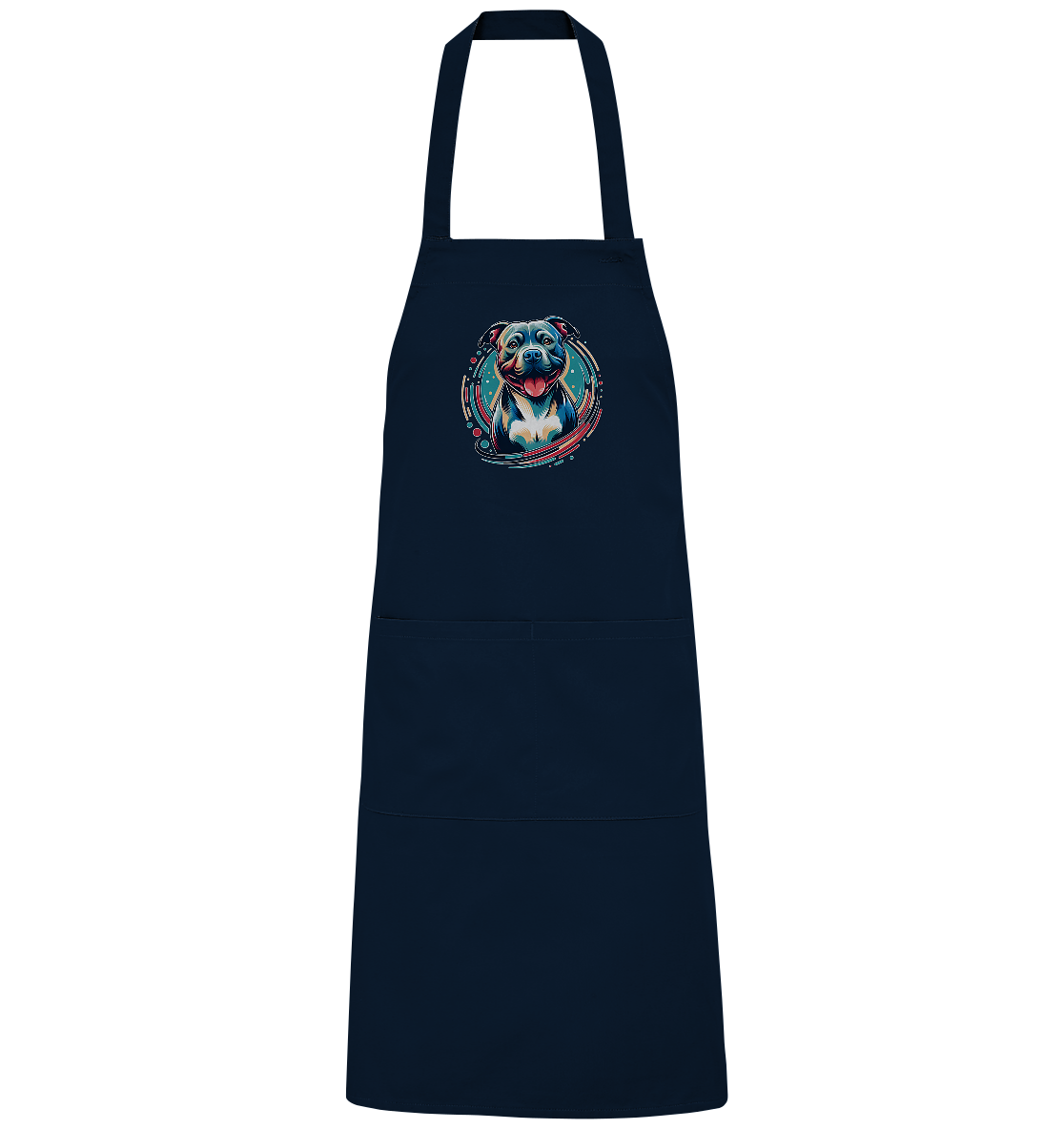 Happy Pittbull / Staffy PopArt - Organic Grillschürze