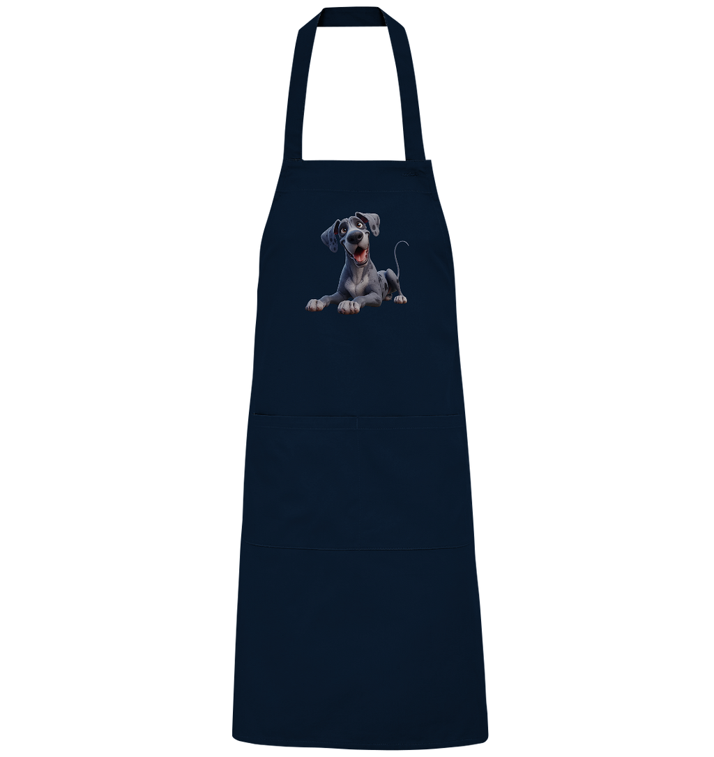 Dänische Dogge - personalisierbar - Organic Grillschürze