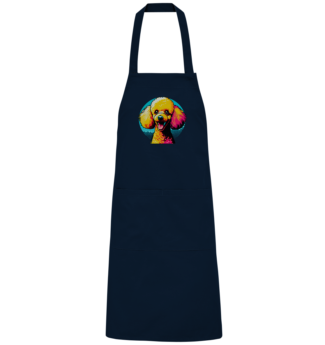Pudel Pop Art - personalisierbar - Organic Grillschürze