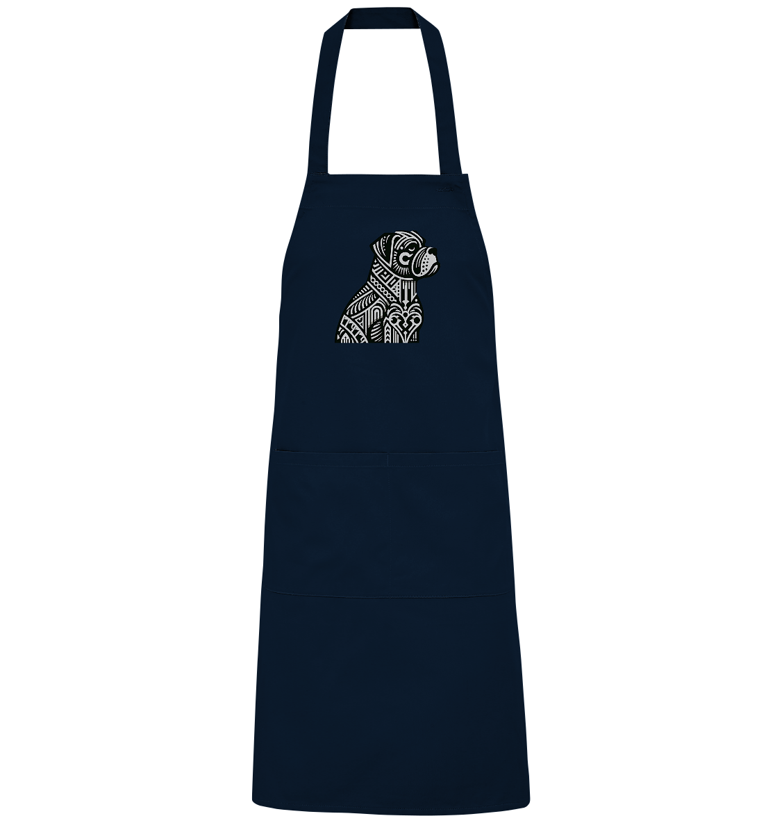 Hund Mastif Art Deco  - personalisierbar - Organic Grillschürze