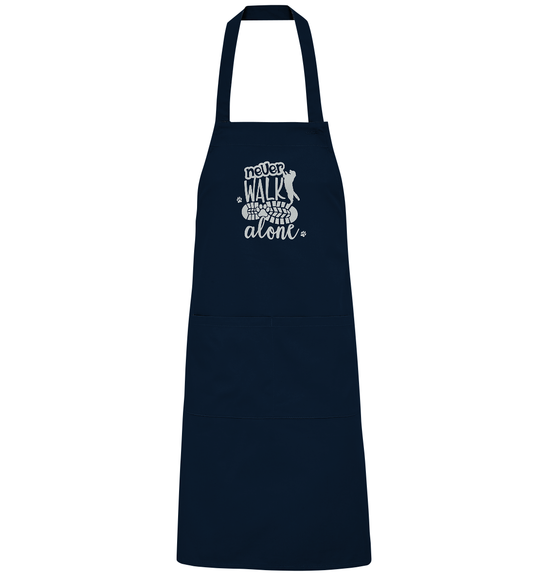 Hundefreunde You never walk alone - personalisierbar - Organic Grillschürze