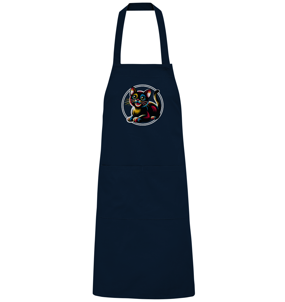 Kätzchen Pop Art - personalisierbar - Organic Grillschürze