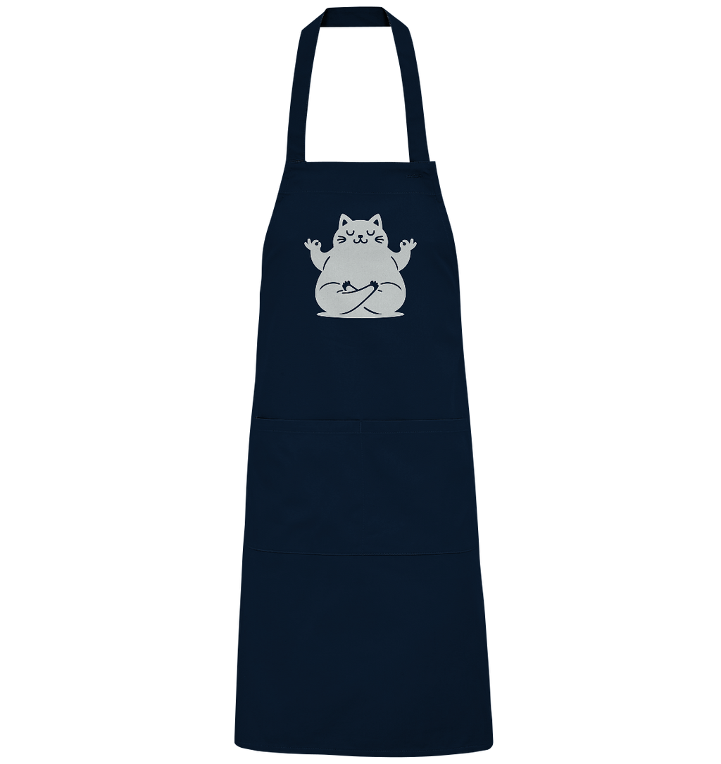 Funny yoga Cat - personalisierbar - Organic Grillschürze