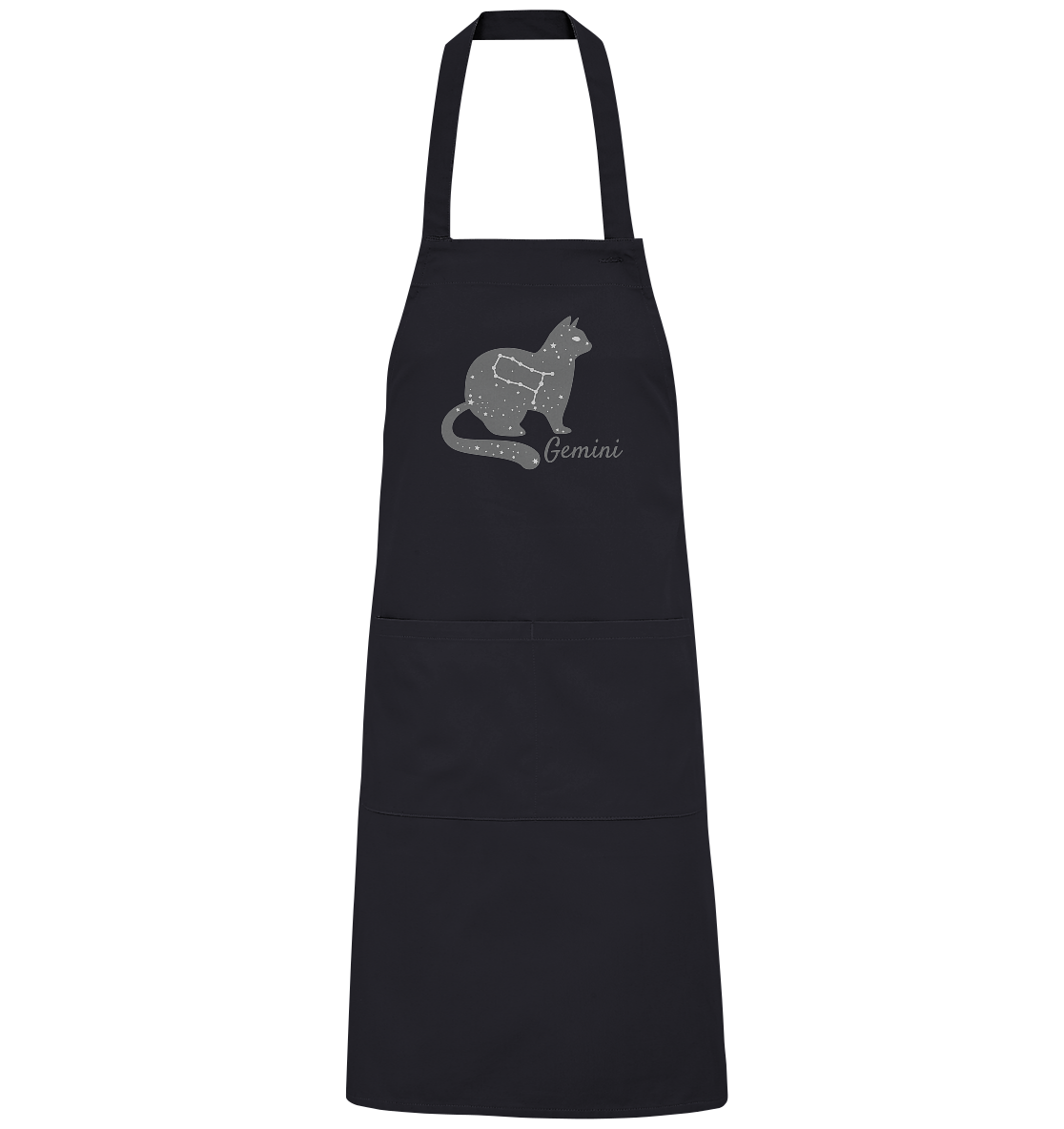 Sternzeichen Katze Zwilling - personalisierbar - Organic Grillschürze