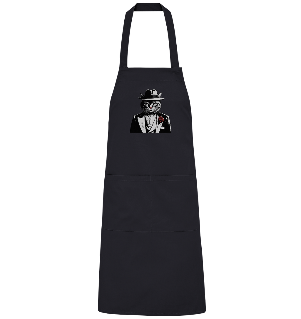 Catfather Katze Mafia - personalisierbar - Organic Grillschürze