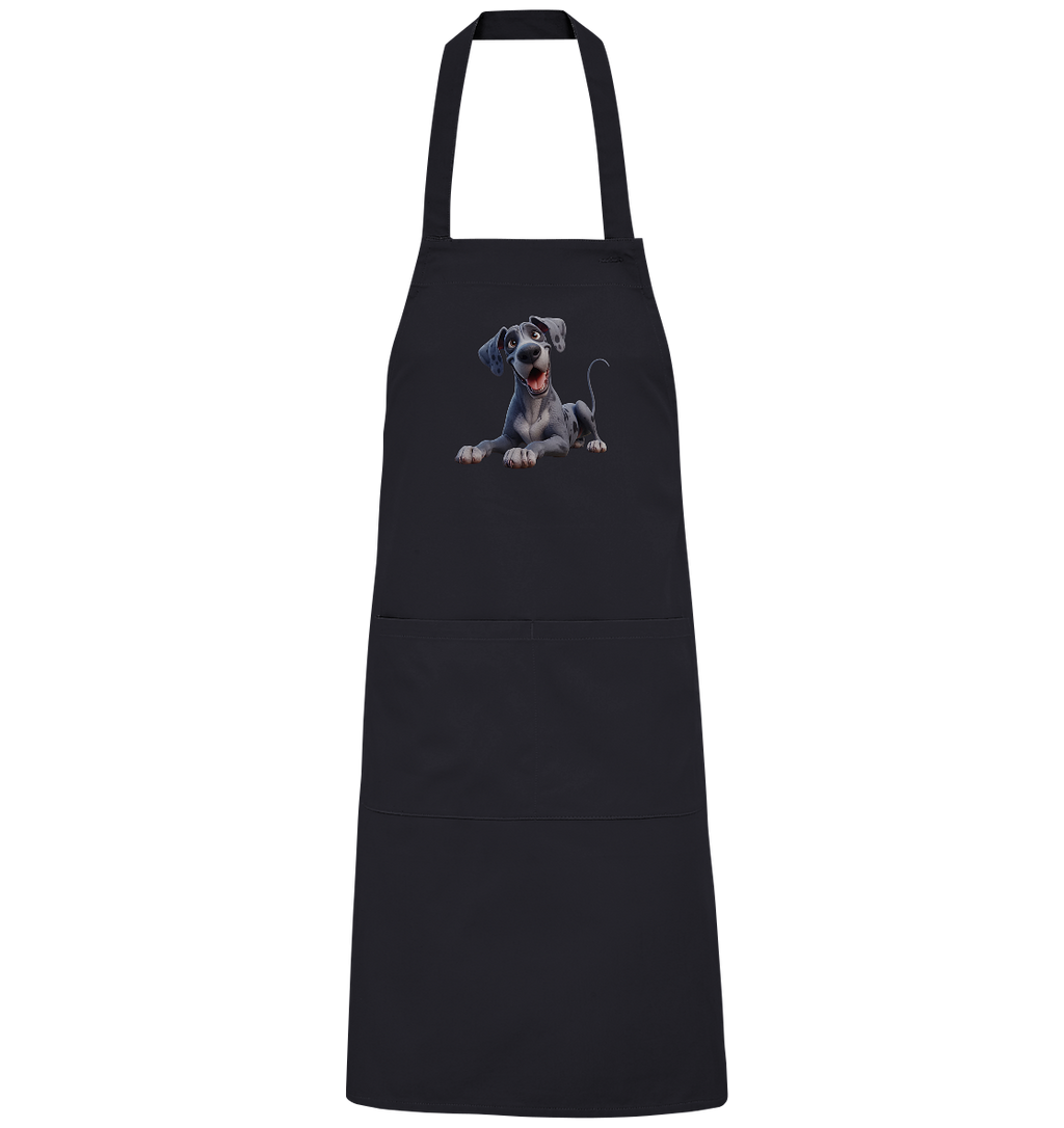 Dänische Dogge - personalisierbar - Organic Grillschürze