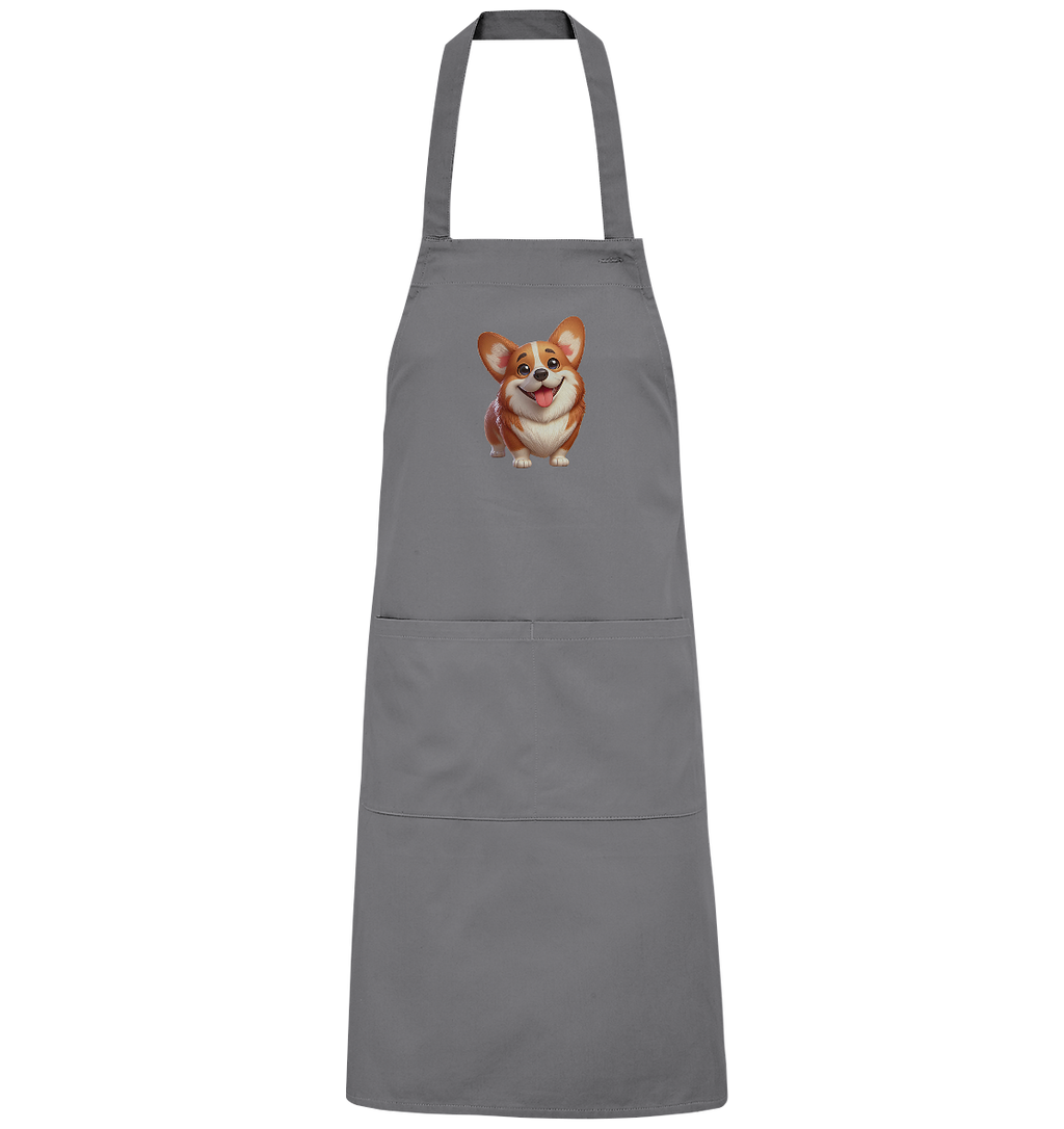 Corgi Cartoon Hund - persoinalisierbar - Organic Grillschürze