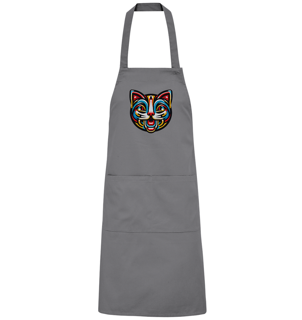 Pop Art Katze  - Organic Grillschürze